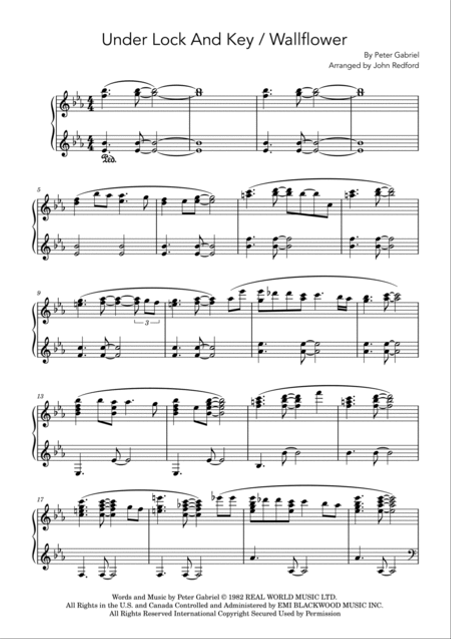 Wallflower Wallflower Piano Solo scores gallery preview page 2