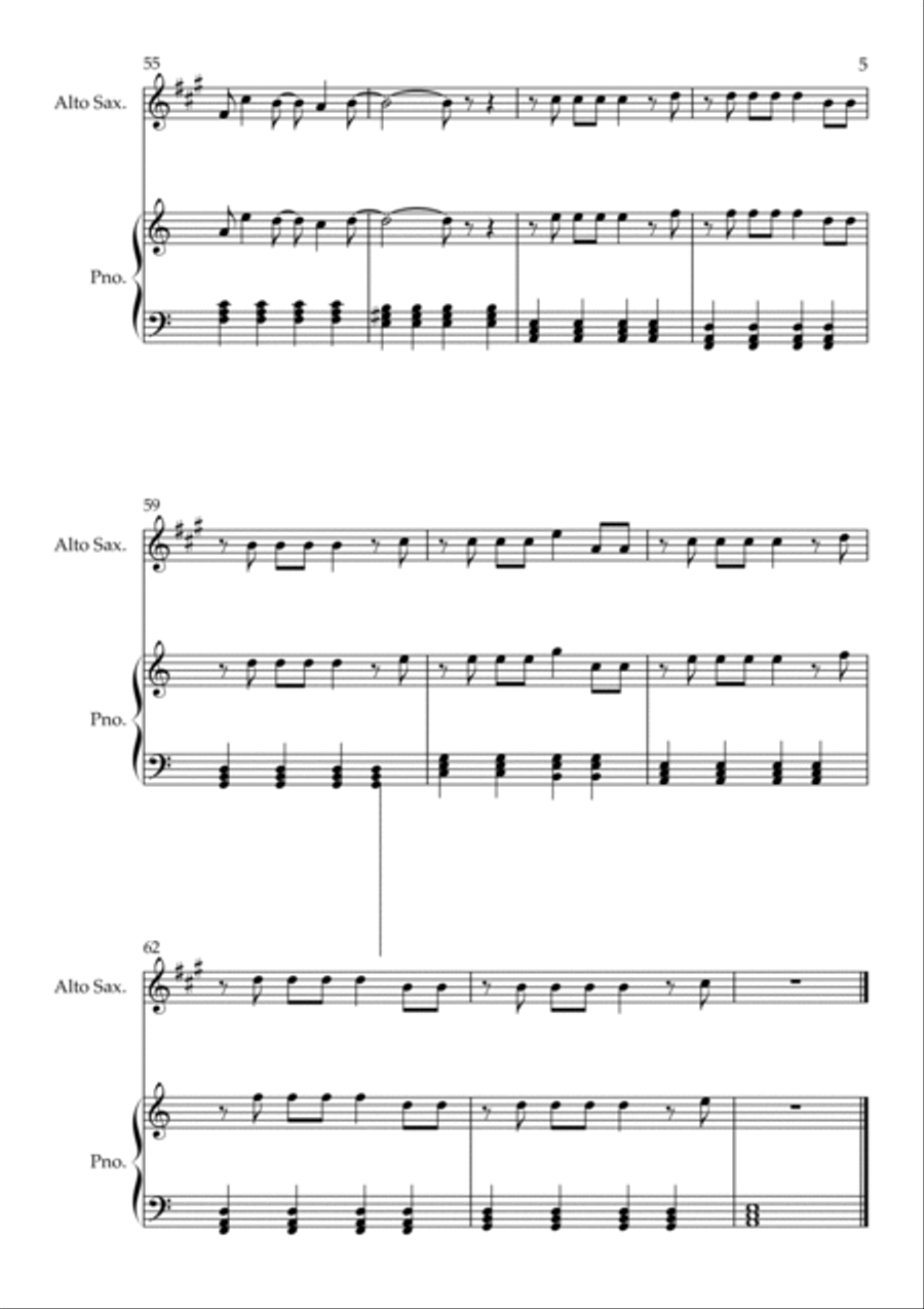 Flowers Alto Saxophone scores gallery preview page 5
