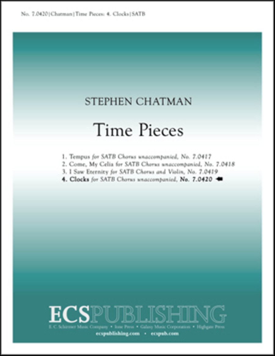 Time Pieces: 4. Clocks 4-Part scores gallery preview page 1