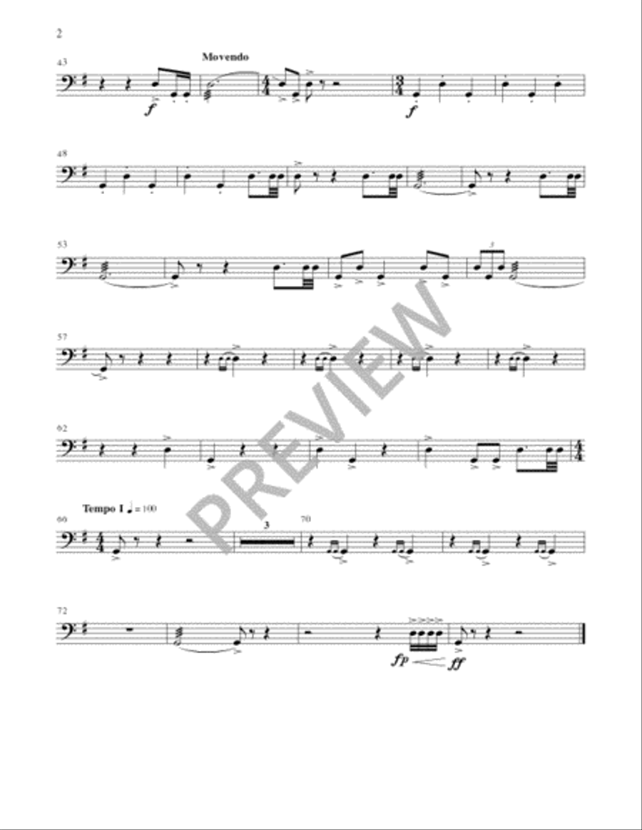 Gaudeamus! Trombone scores gallery preview page 18