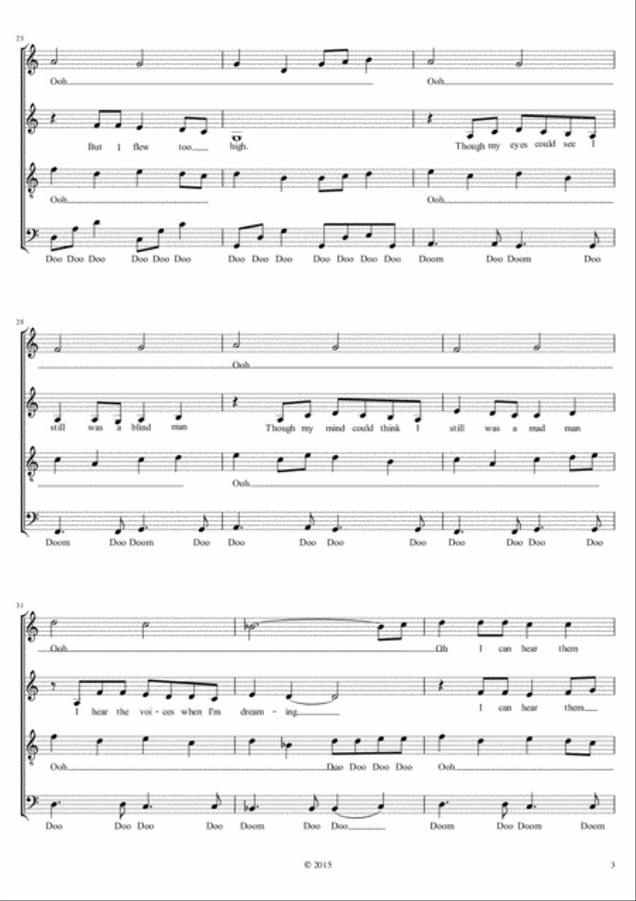 Carry On Wayward Son Carry On Wayward Son 4-Part scores gallery preview page 3