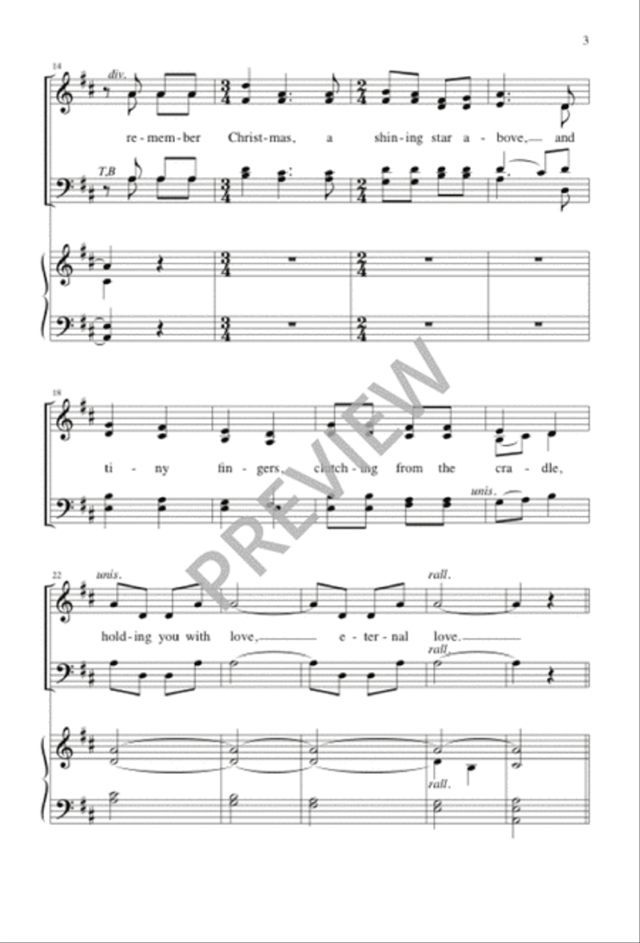 Remember Christmas 4-Part scores gallery preview page 4