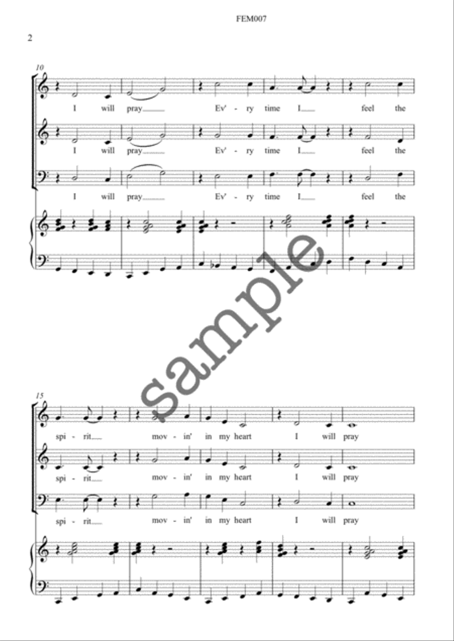 Every Time I Feel the Spirit 3-Part scores gallery preview page 2