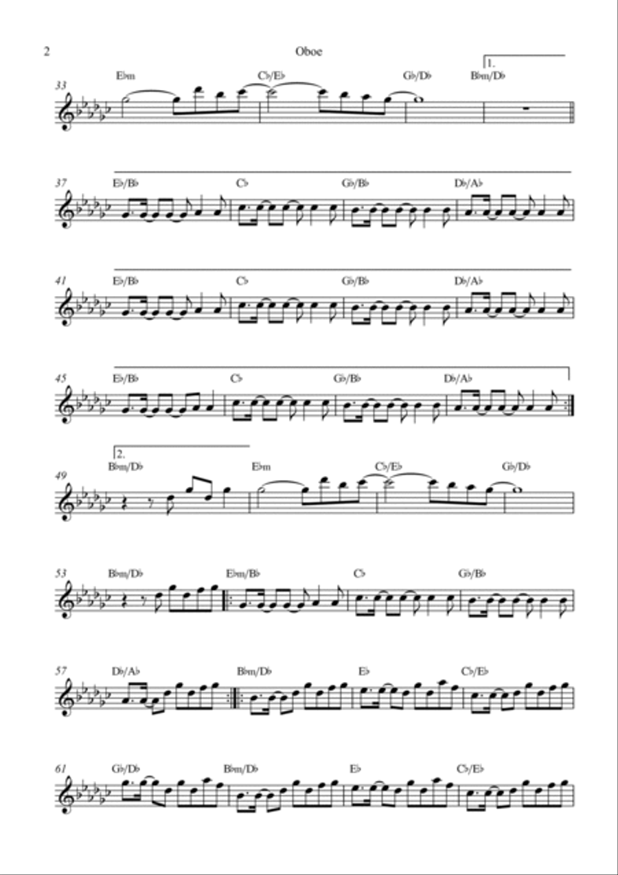 A Sky Full Of Stars Small Ensemble scores gallery preview page 2