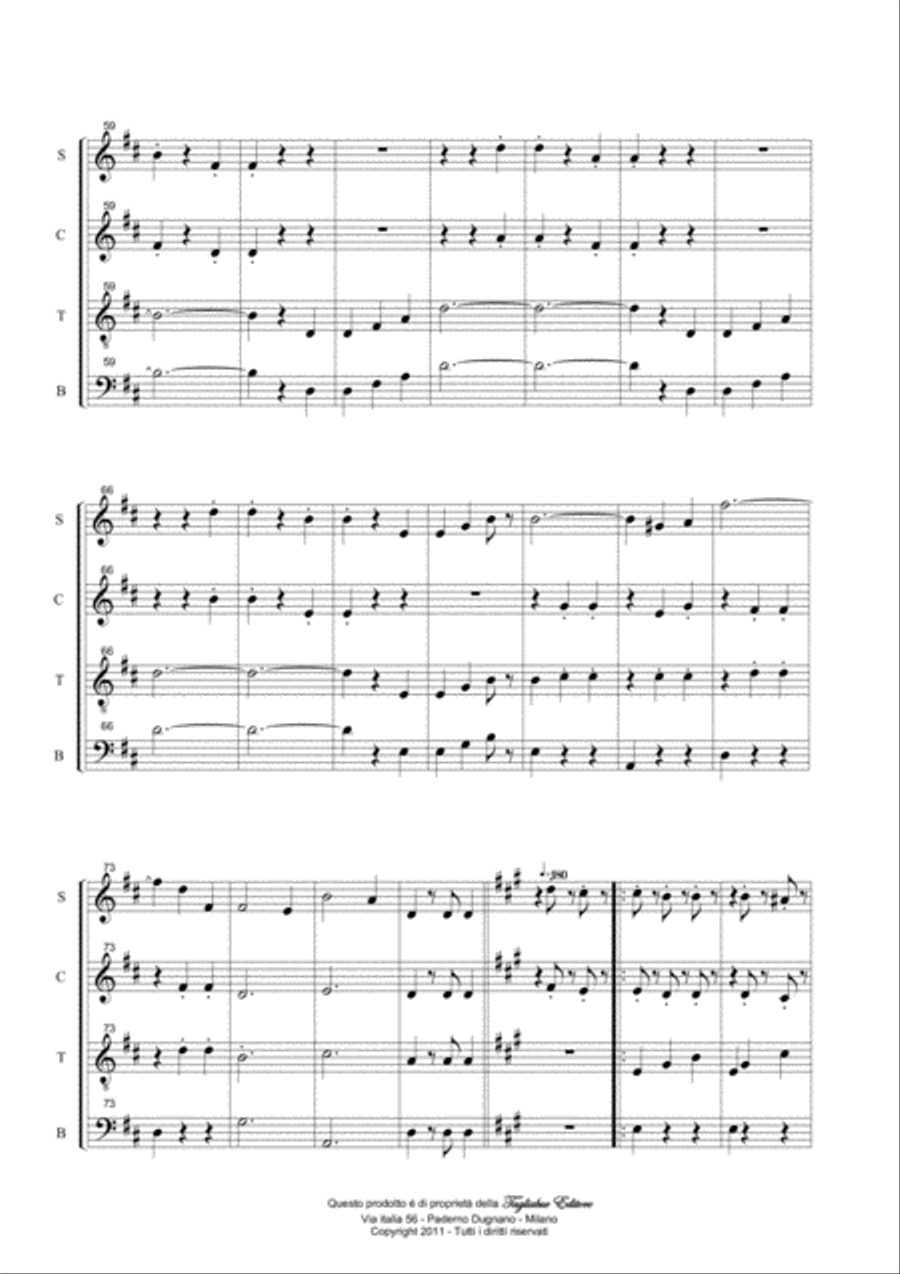 An der schönen blauen Donau - Arr. for SATB Choir 4-Part scores gallery preview page 5