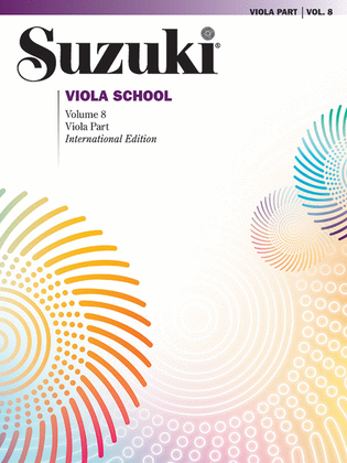 Book cover for Suzuki Viola School, Volume 8