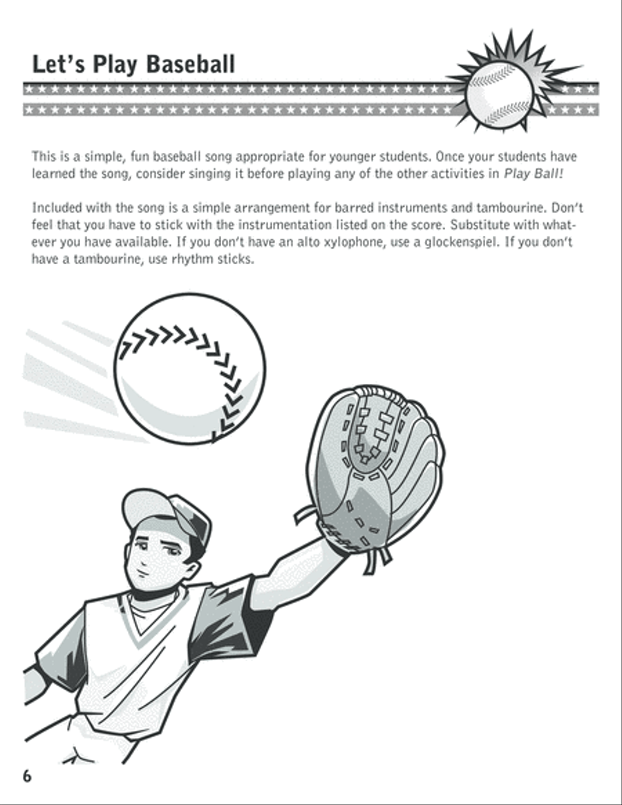 Play Ball! Unison Choir scores gallery preview page 7