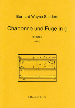 Book cover for Chaconne und Fuge in g für Orgel (1995)