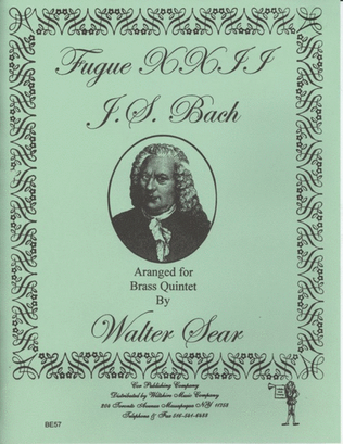 Book cover for Fugue XXII, Well Tempered Clavichord ( Sear)