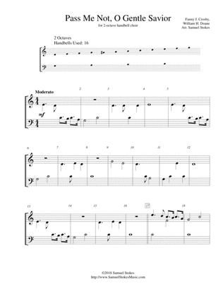Pass Me Not, O Gentle Savior - for 2-octave handbell choir