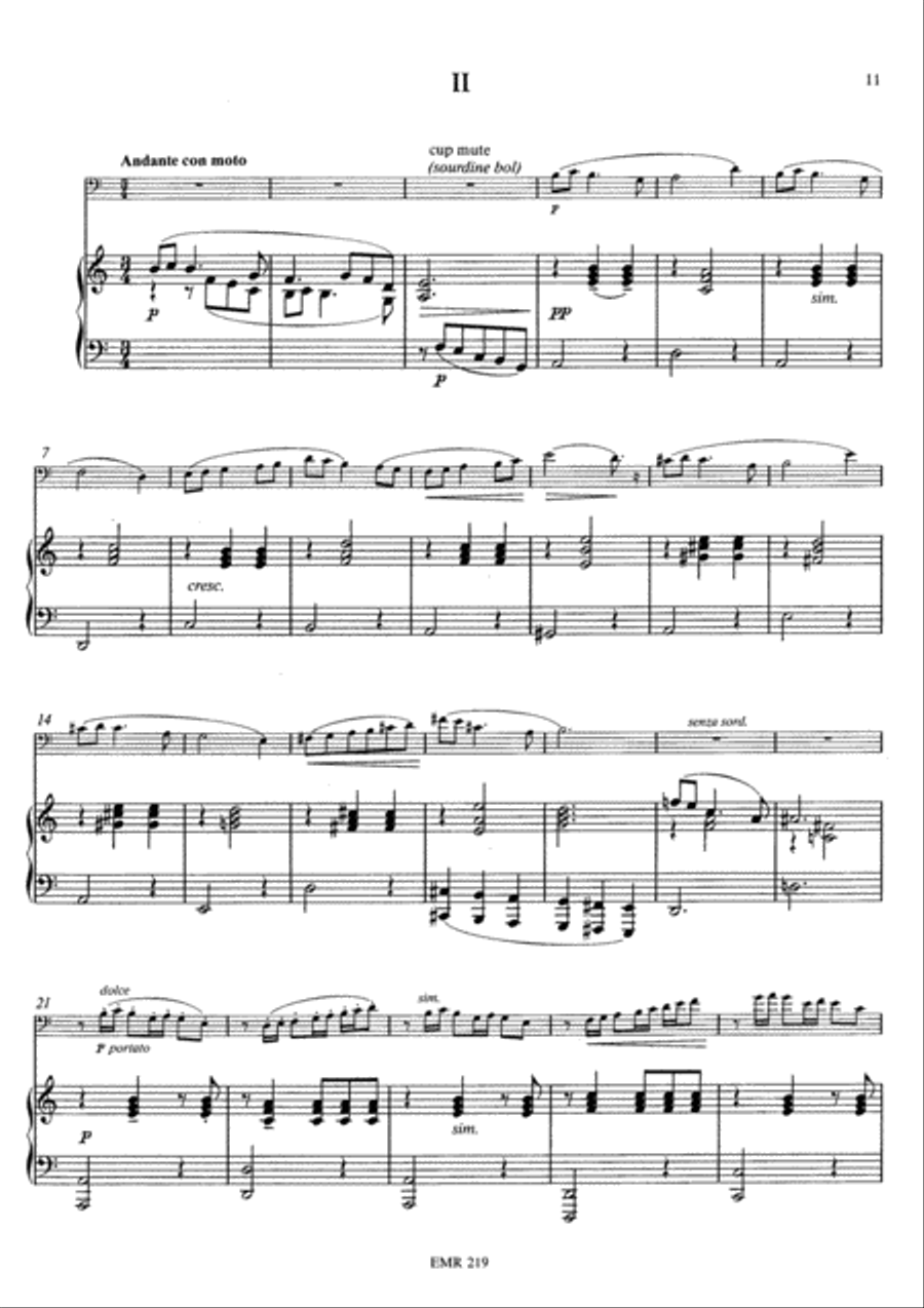Trombone Concerto No. 2 Piano Accompaniment scores gallery preview page 7