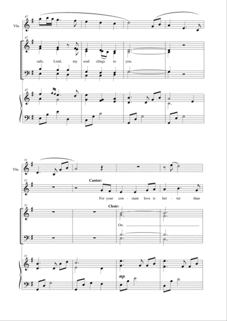 Psalm 63: In the Shadow of Your Wings 4-Part scores gallery preview page 6