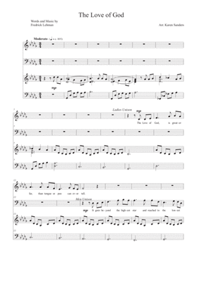 The Love of God, SATB
