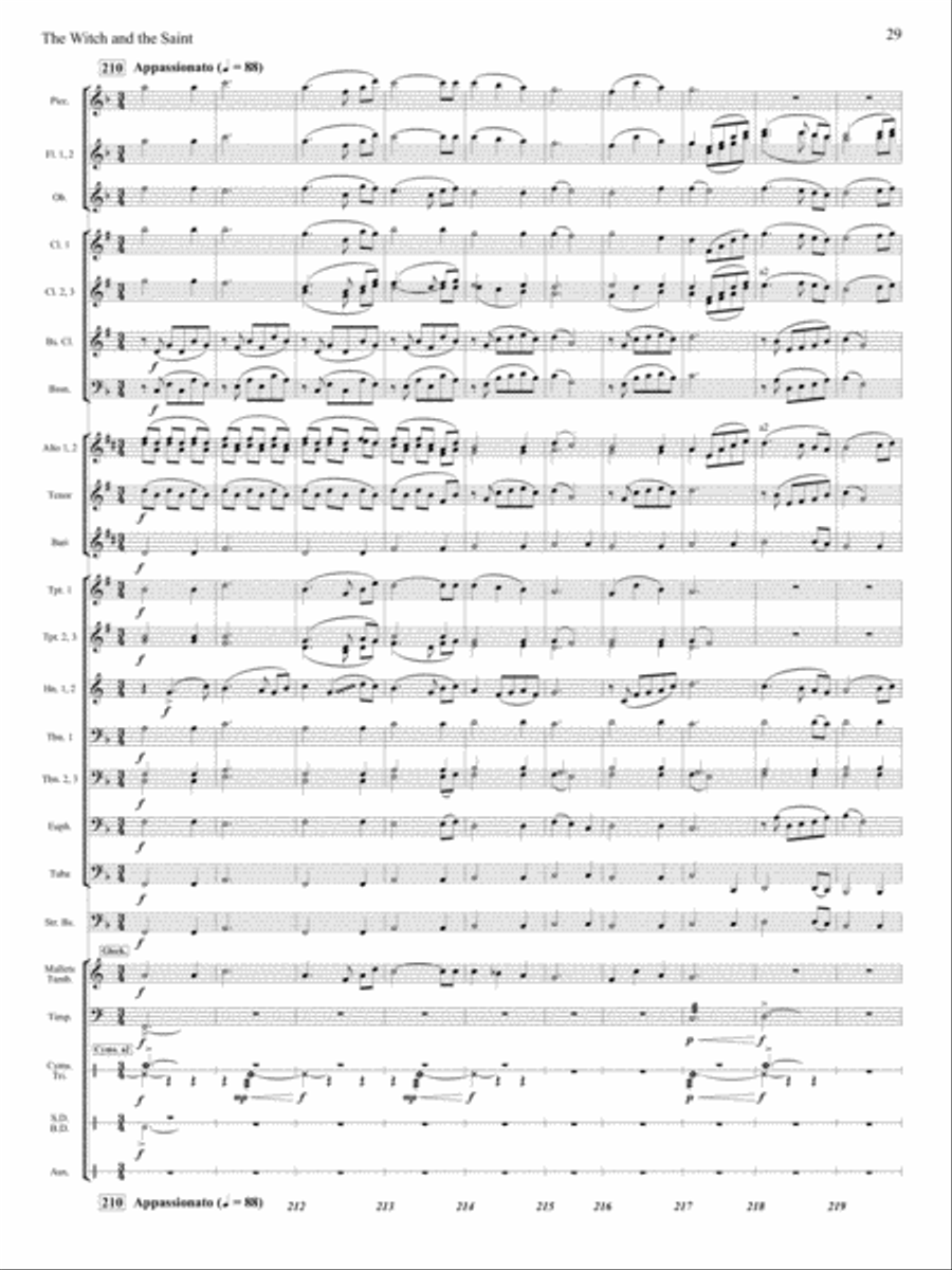 The Witch and The Saint The Witch and The Saint Concert Band scores gallery preview page 28