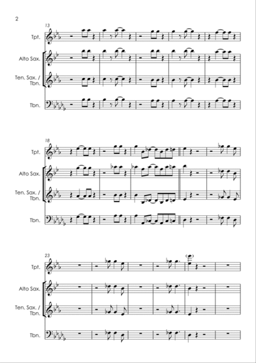 Barefootin' Barefootin' Tenor Saxophone scores gallery preview page 3