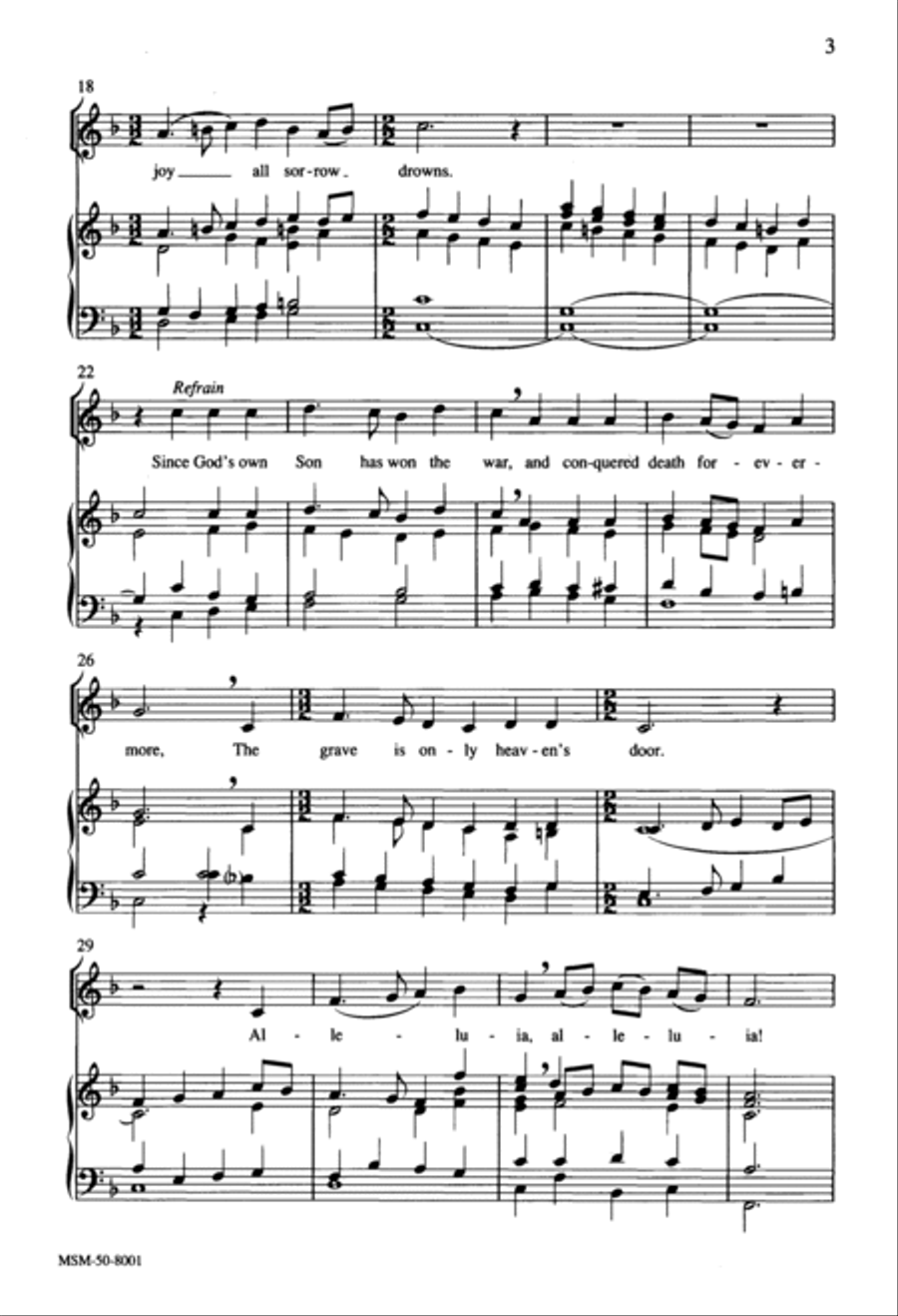 The Angel Host Above Rejoices 4-Part scores gallery preview page 2