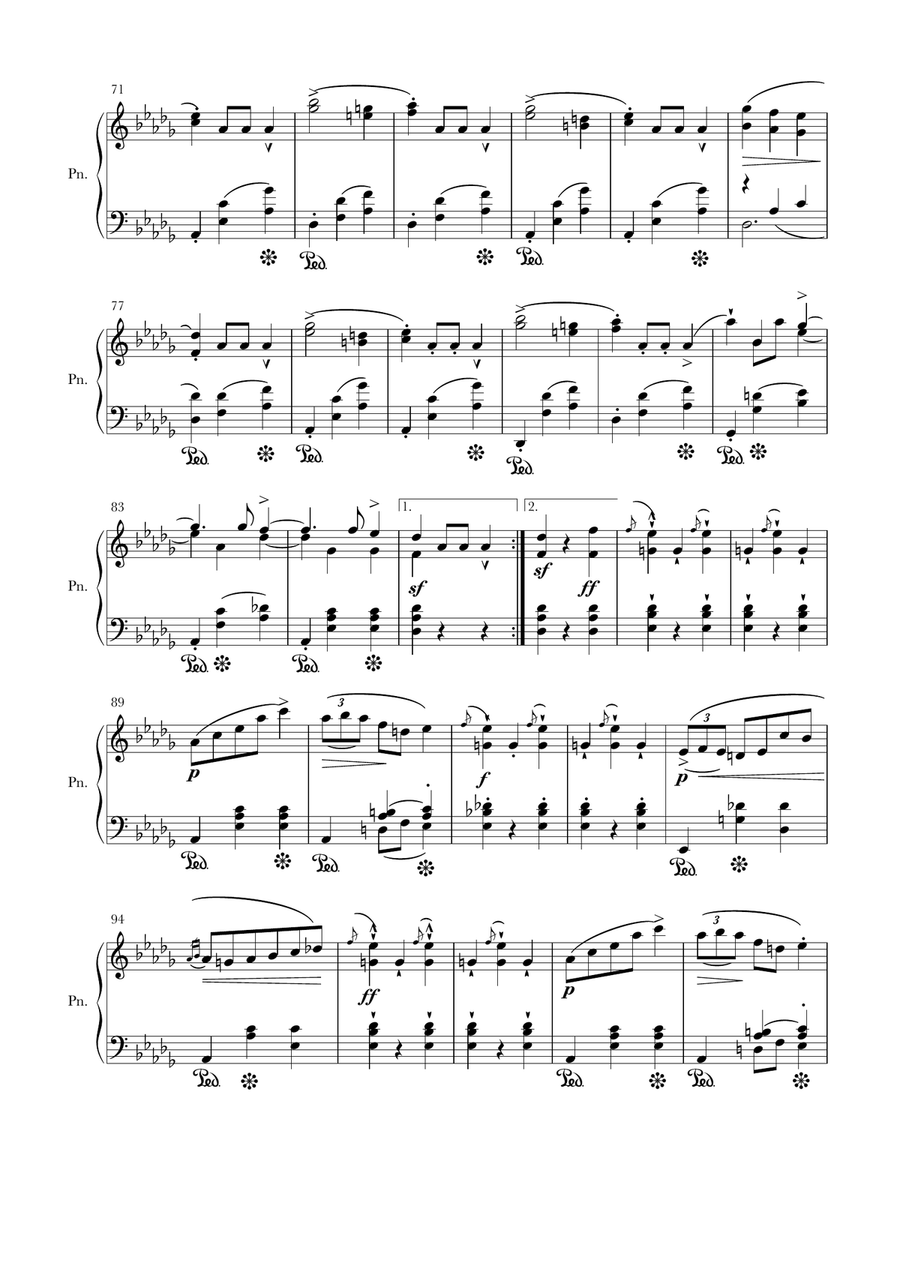 Waltz in E Flat Major. Op. 18 (Grande Valse Brillante) By Frederic Chopin. Piano Solo scores gallery preview page 4