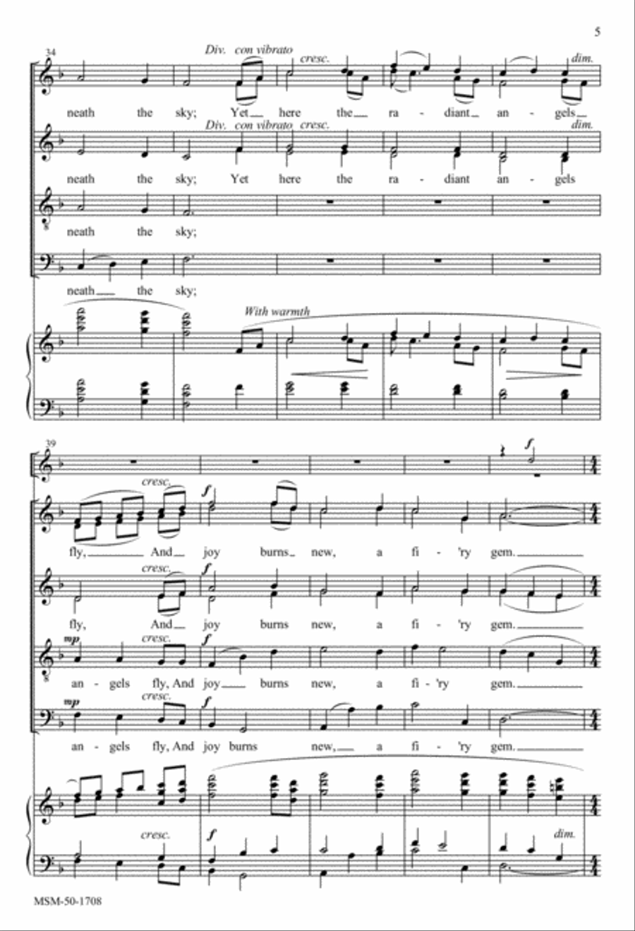 The Hills Are Bare at Bethlehem Divisi scores gallery preview page 5