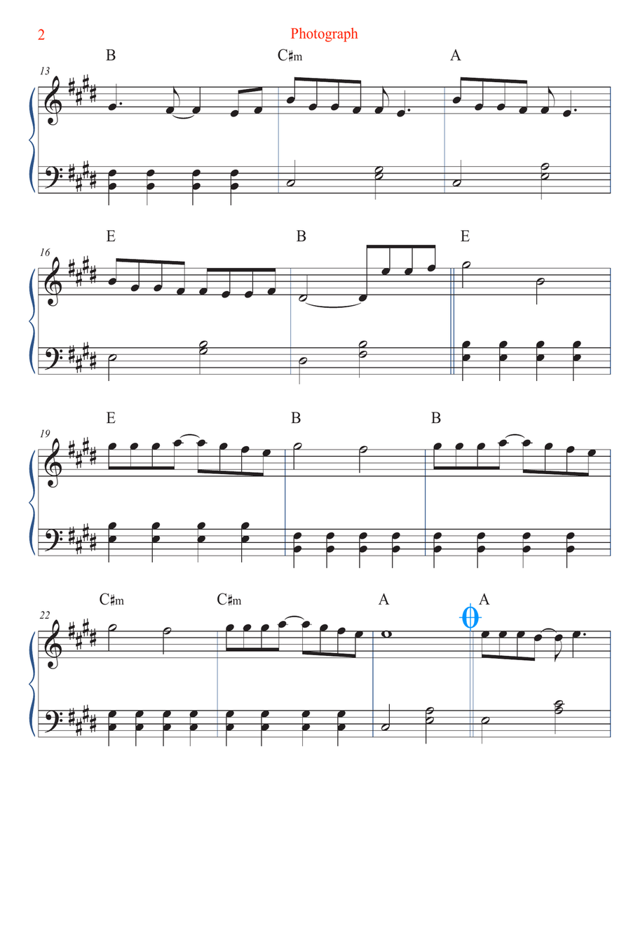 Photograph Easy Piano scores gallery preview page 2