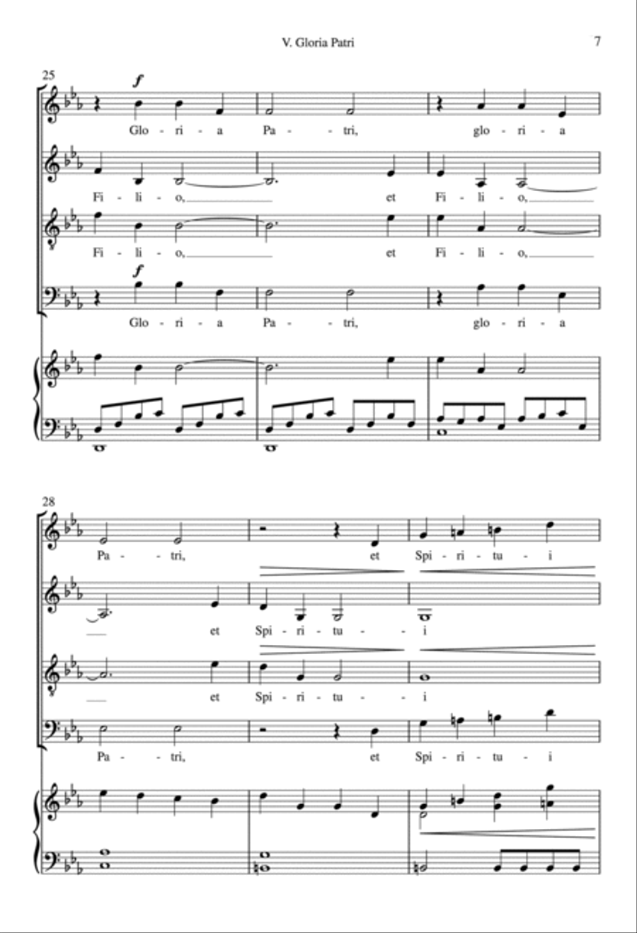 Gloria Patri 4-Part scores gallery preview page 6