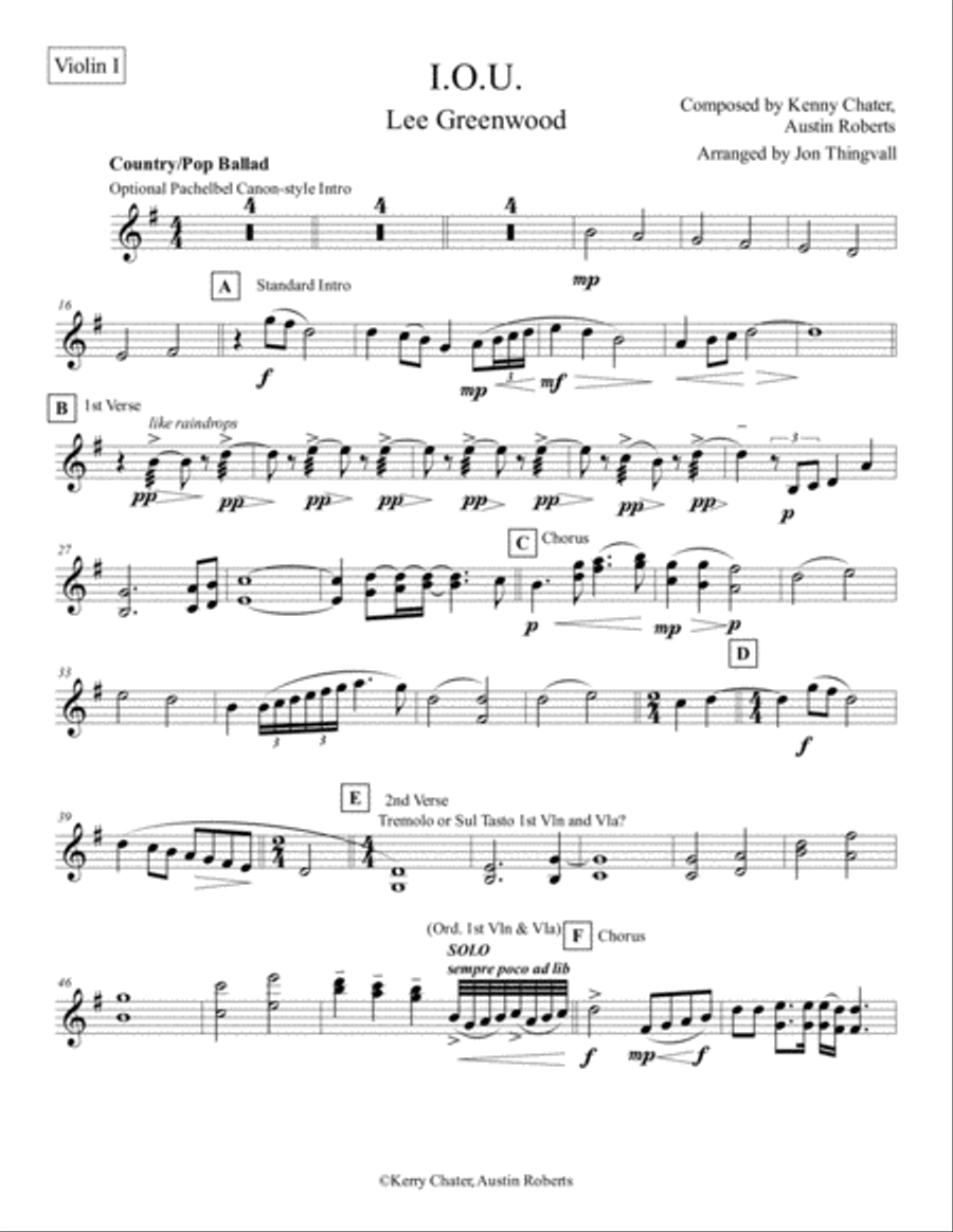 I.o.u. String Orchestra scores gallery preview page 1