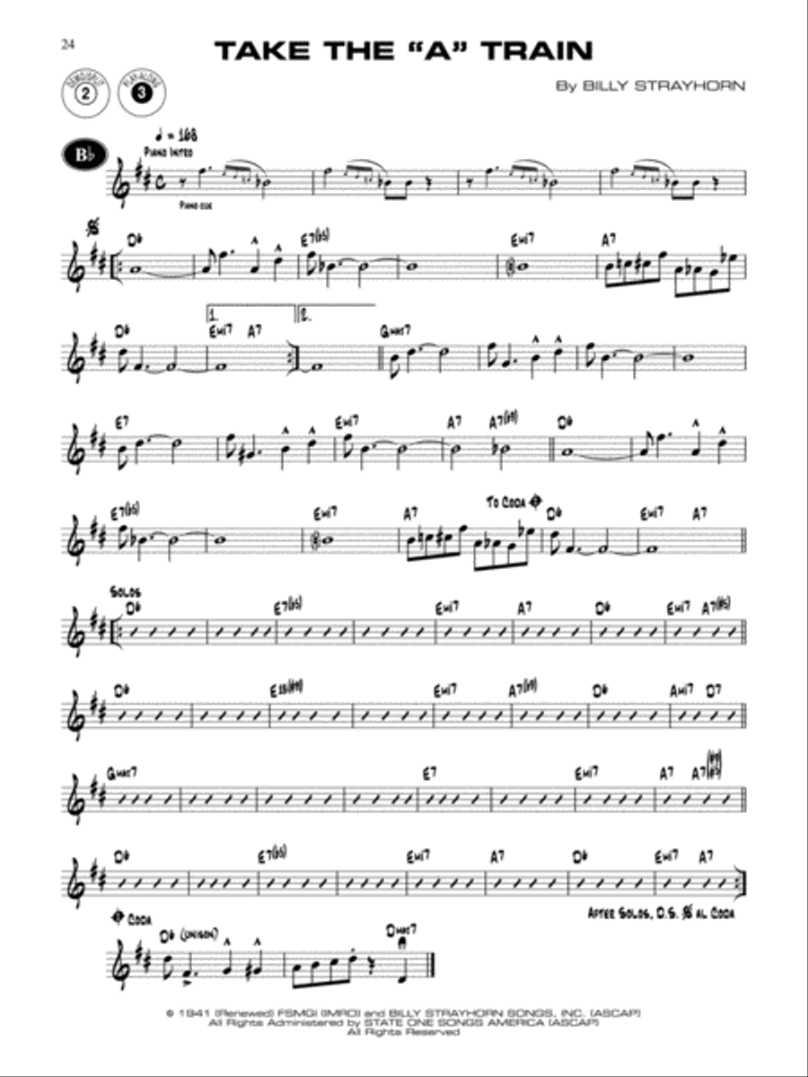 Alfred Jazz Play-Along -- Strayhorn & More, Volume 1 Flexible/Adaptable scores gallery preview page 2