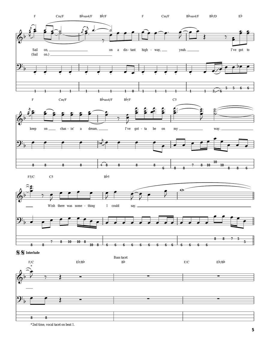 Foreplay/Long Time (Long Time) Acoustic Guitar scores gallery preview page 5