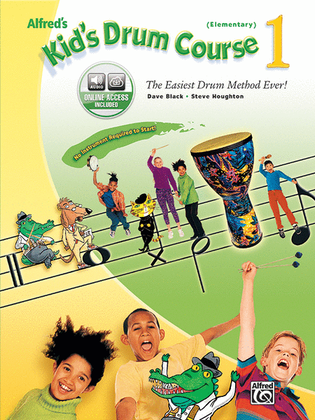 Book cover for Alfred's Kid's Drum Course, Book 1