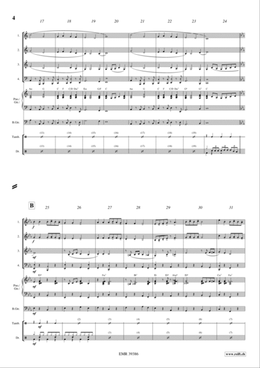Let's Be Merry Let's Be Merry Woodwind Quartet scores gallery preview page 3