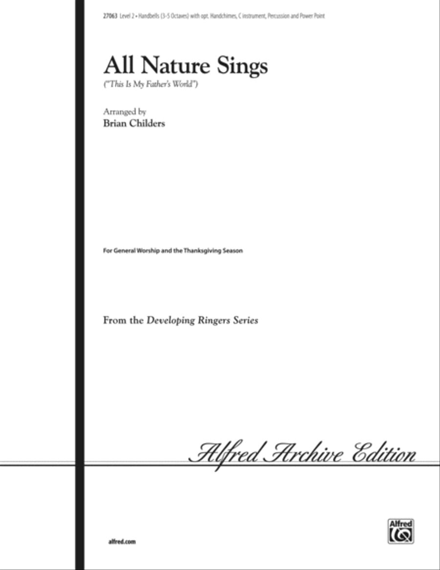 All Nature Sings Handbell Choir scores gallery preview page 1