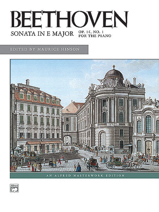 Book cover for Beethoven: Sonata in E Major, Opus 14, No. 1