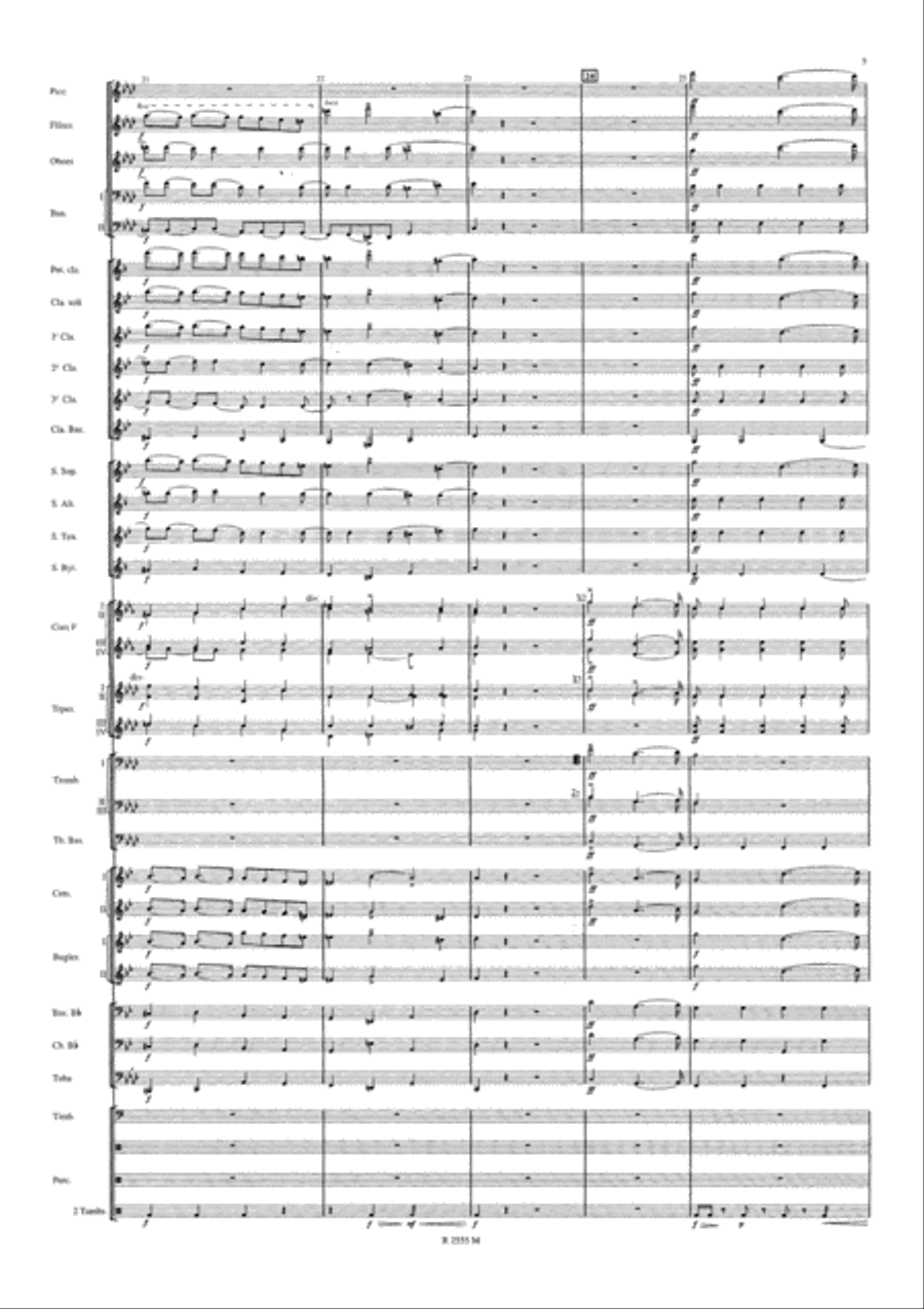 Symphonie Funebre et Triomphale Concert Band scores gallery preview page 6
