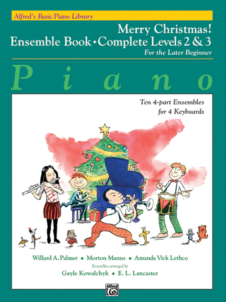 Alfred's Basic Piano Library: Merry Christmas! Ensemble, Complete Book 2 & 3 Piano Method scores gallery preview page 1