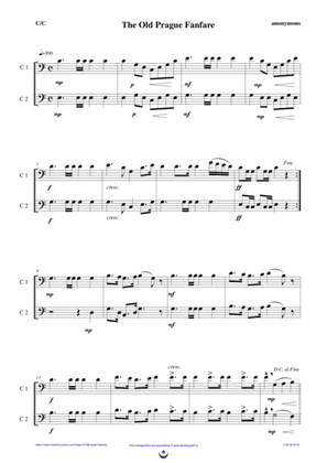 The Old Prague Fanfare (easy brass duet Nb. 1 - C/C)