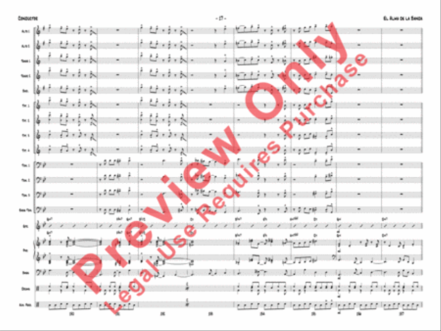 El Alma de la Banda El Alma de la Banda Jazz Ensemble scores gallery preview page 20