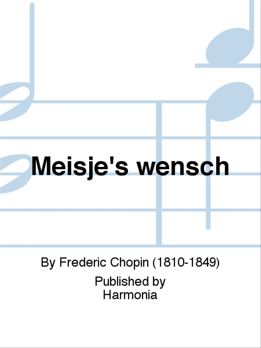 Meisje's wensch Meisje's wensch SSA scores gallery preview page 1