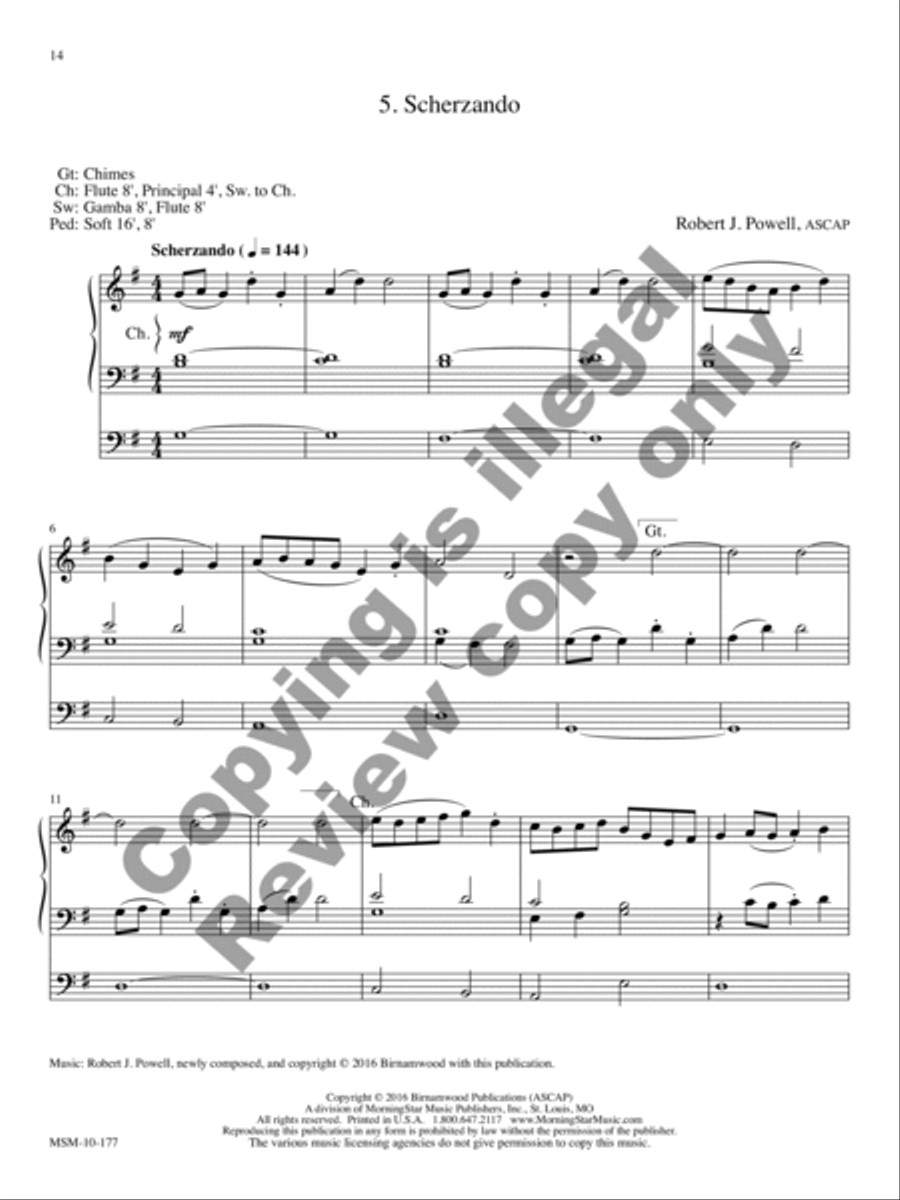 Six Voluntaries for Organ, Set 1 Organ scores gallery preview page 16
