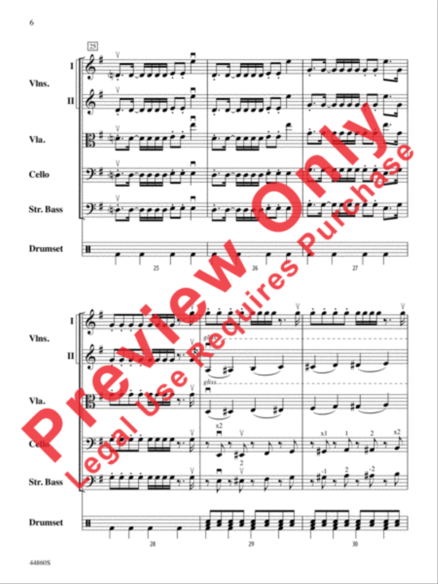 Uptown Funk Uptown Funk String Orchestra scores gallery preview page 7