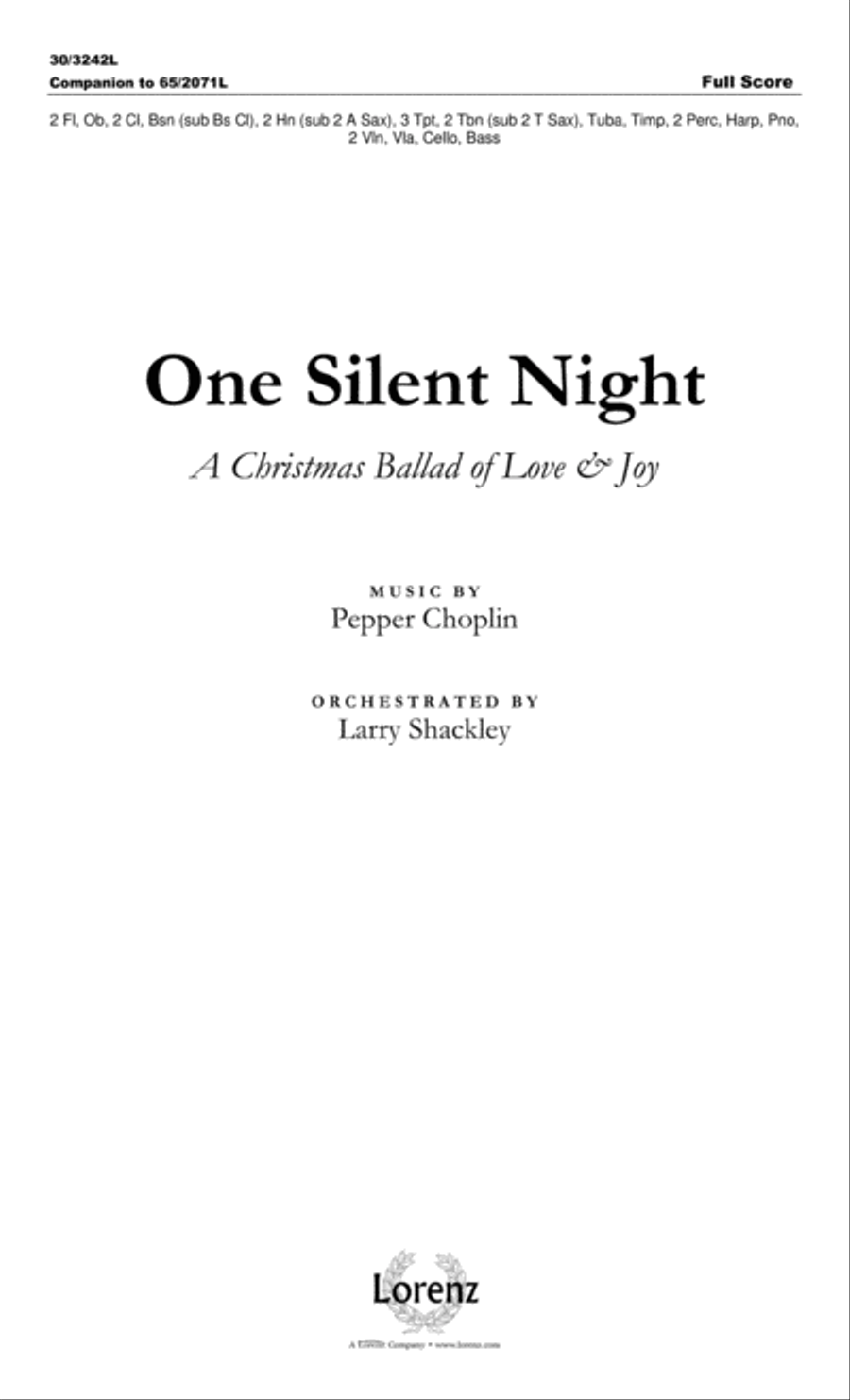 One Silent Night - Full Score Choir scores gallery preview page 2