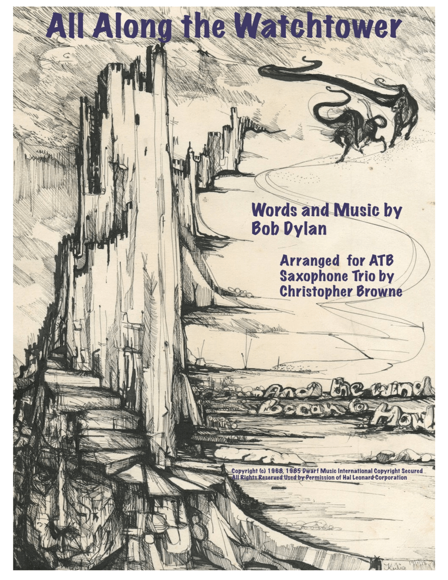 All Along The Watchtower Woodwind Trio scores gallery preview page 1