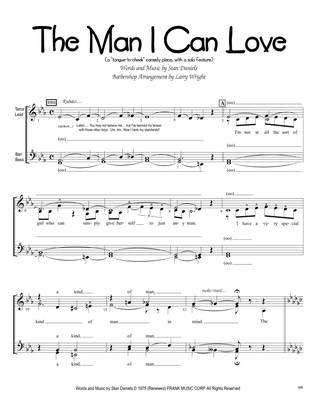 Book cover for The Man I Can Love
