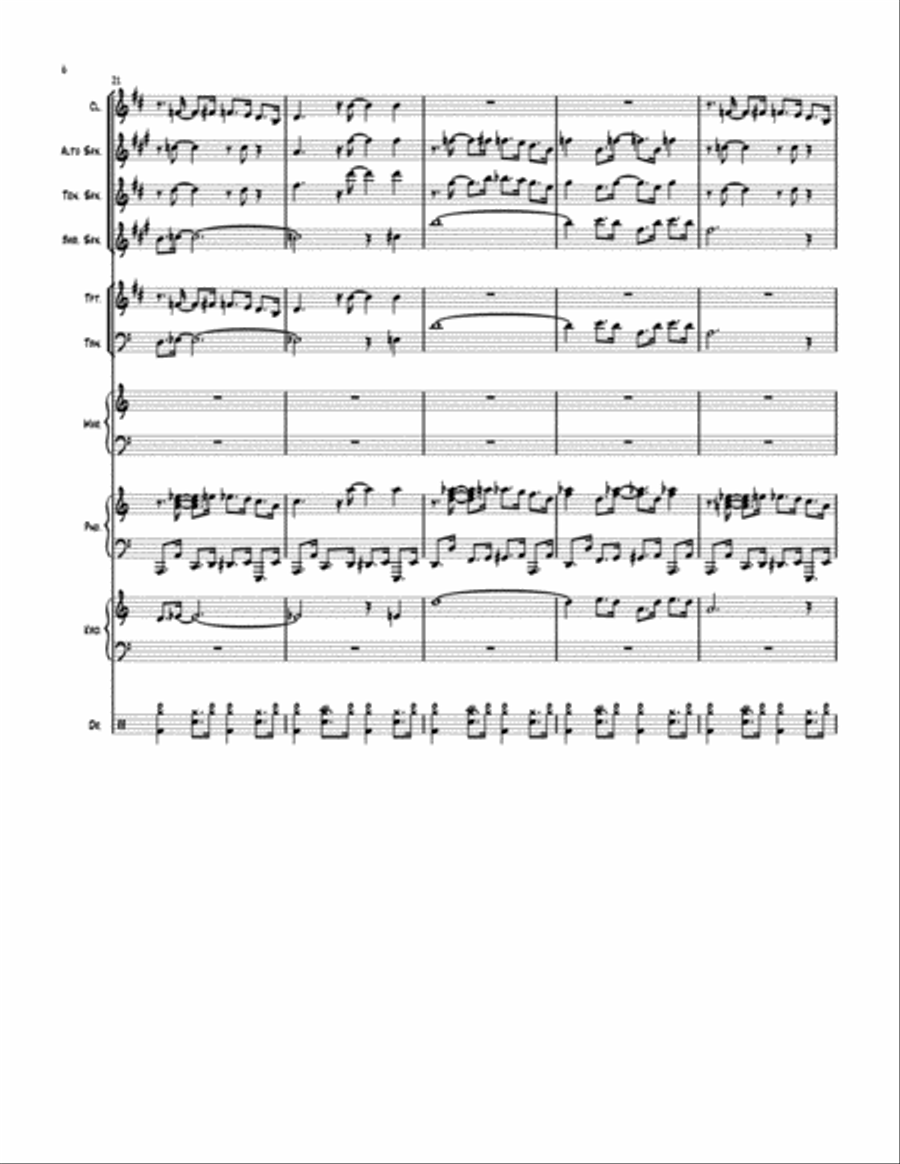 Electric Boogie Jazz Ensemble scores gallery preview page 6