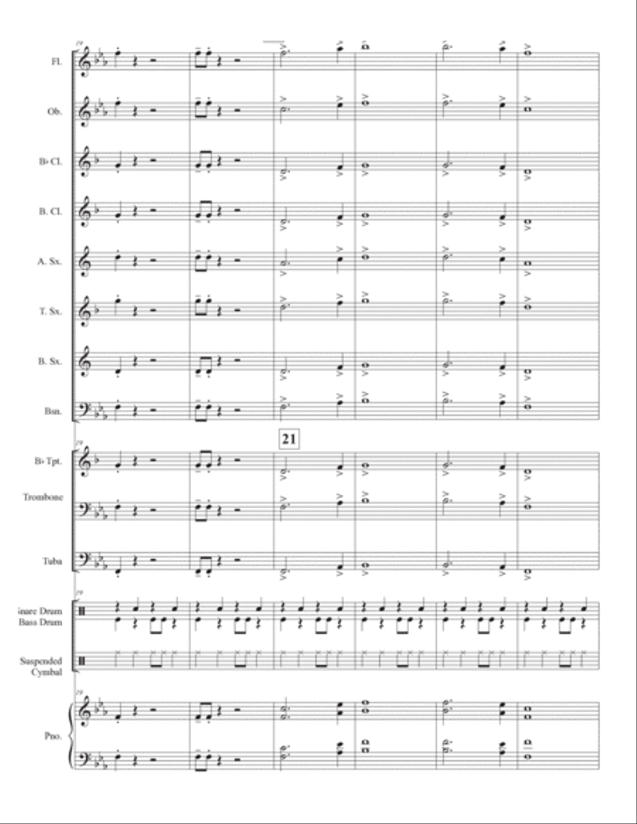 Funk #1 Funk #1 Concert Band scores gallery preview page 6
