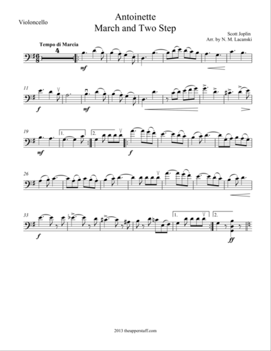 Antoinette Piano scores gallery preview page 1
