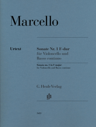 Book cover for Sonata No. 1 in F Major for Violoncello and Basso Continuo