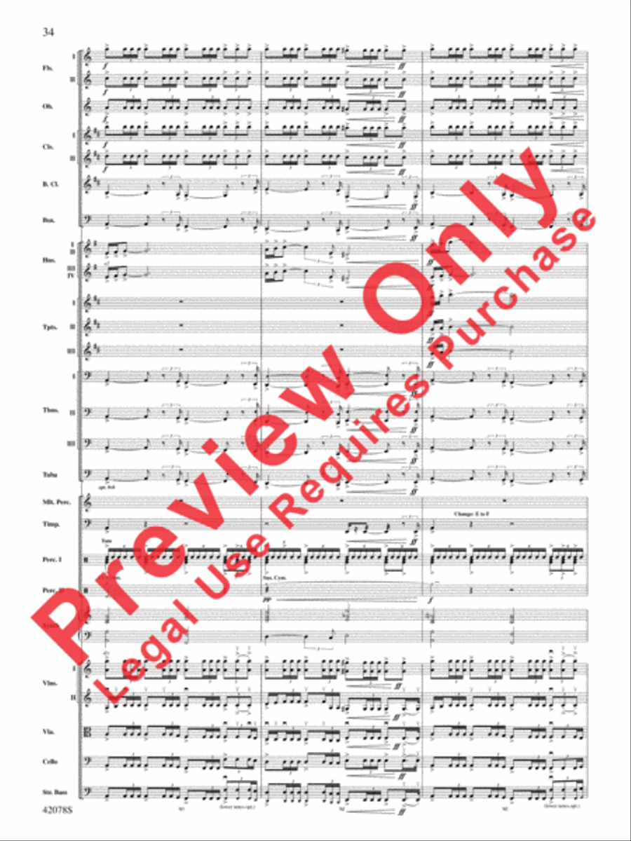 Man of Steel, Selections from Full Orchestra scores gallery preview page 35