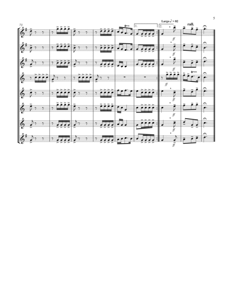 Allegro (from "Sonata for Trumpet") (Bb) (Saxophone Octet - 3 Alto, 4 Tenor, 1 Bari) (Tenor lead) image number null