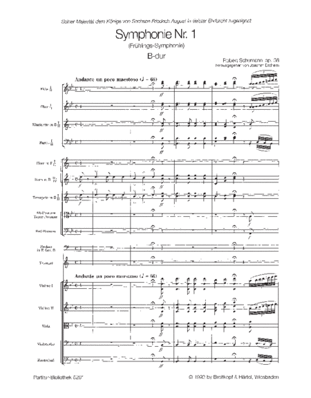 Symphony No. 1 in B flat major Op. 38