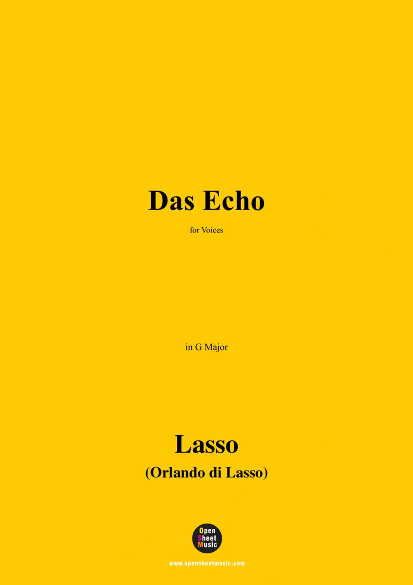 O. de Lassus-Das Echo,in G Major