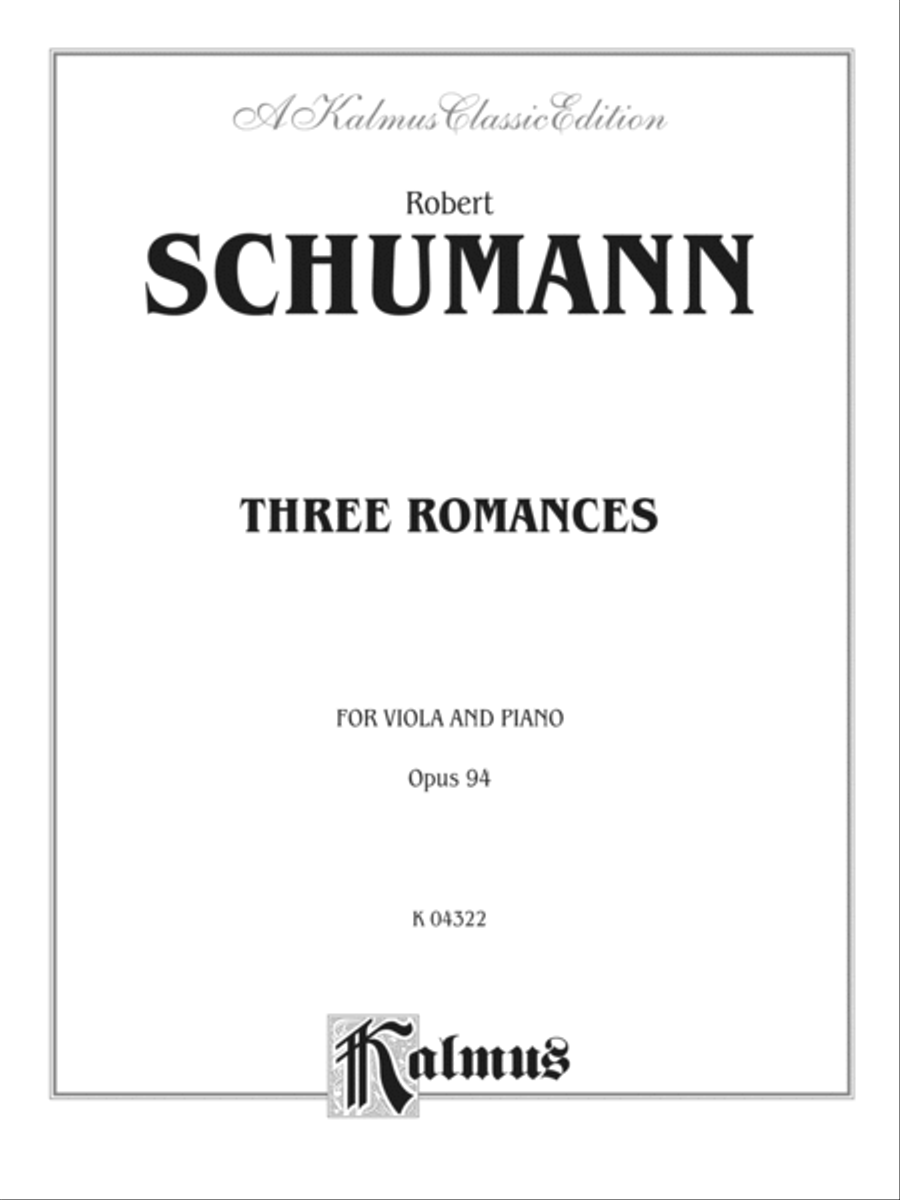 Three Romances, Op. 94